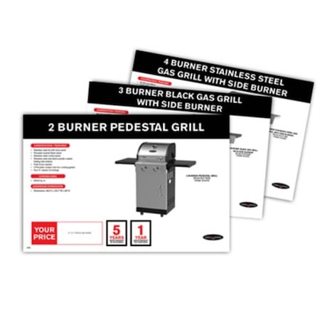 Retail First Grillzone Fact Tags TVGZGRFT01, 4PK 210769